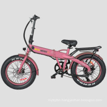 High Quality Factory Price 20′′ Folding Electric Bicycle Fat Bike with Bafang Motor